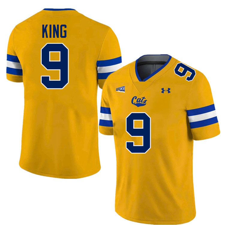 #9 Ryan King Montana State Bobcats Jerseys Football Uniforms Stitched-Navy